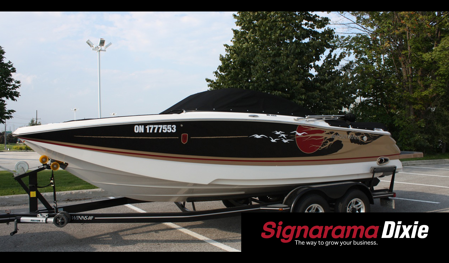 custom boat graphic